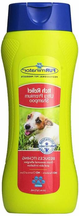 FURminator Itch Relief Ultra Premium Shampoo for Dog, 16 Flu