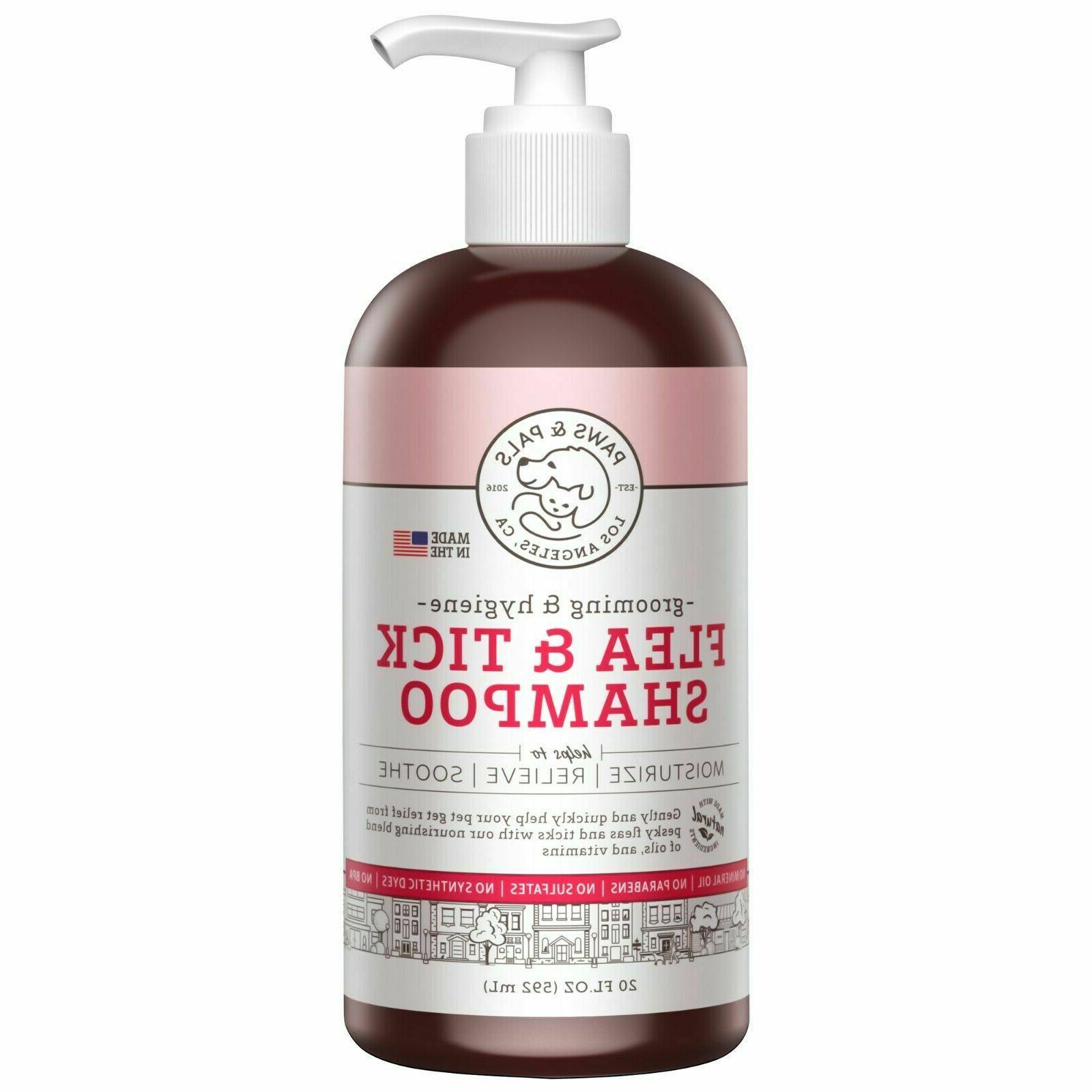 Flea and Tick Shampoo for Dogs Cats Conditioner  Scrub Clean