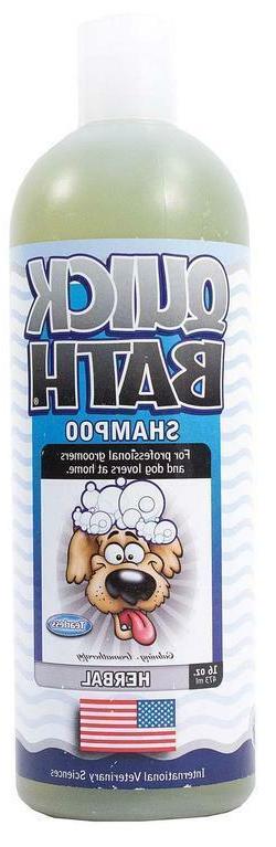 IVS Quick Bath Tearless Herbal Dog Shampoo 16 oz.