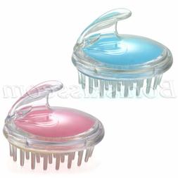 Soft Silicone Handheld Oval Shampoo Scalp Head Hair Massage 