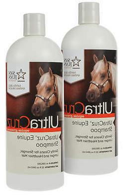 UltraCruz Equine Horse Shampoo Bundle, 2 x 32 oz Each