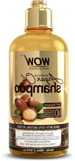 WOW Moroccan Argan Oil Shampoo - For Best Hair Growth Treatm